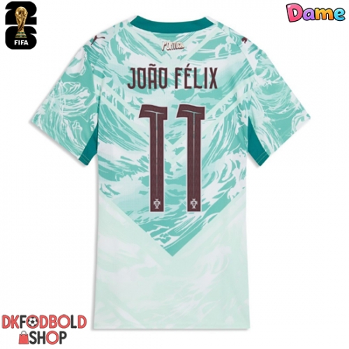 Portugal Joao Felix #11 Udebanetrøje Dame VM 2026 Kort ærmer